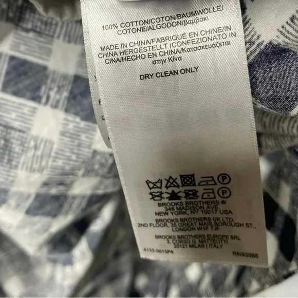 Brooks Brothers Gingham Plaid Pleated Front Dress - Picture 9 of 9